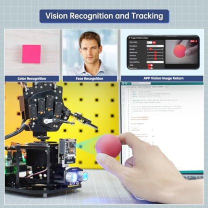 Robot Hand with Arduino Open Source AI Bionic Robotic Hand Five Fingers Solely Movement Mechanical Arm DIY Smart Robot & Engineering Kits