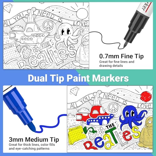 Oil Based Paint Markers (8 Count)