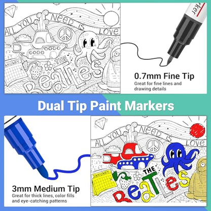 Oil Based Paint Markers (8 Count)