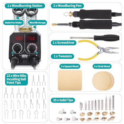 939D VII Pyrography Tool Wood Burning Pen Kit Station 2