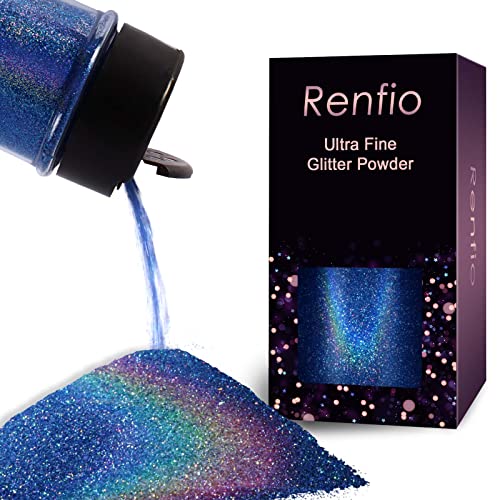 Holographic Ultra Fine Blue Glitter Powder Metallic Resin Glitter