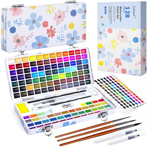 128 Colors Watercolor Paint Set (128 Count)
