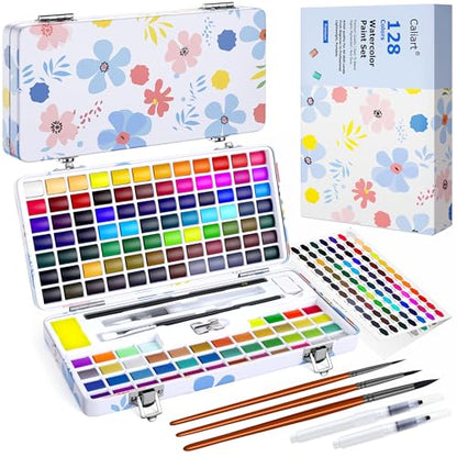 128 Colors Watercolor Paint Set (128 Count)