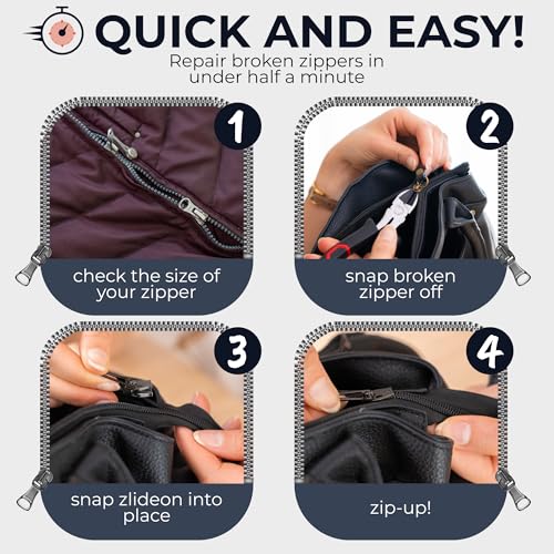 Zipper Repair Kit for Narrow Zippers