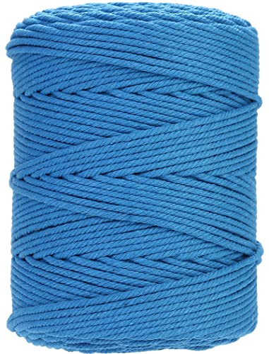 Macrame Cord 4mm x 328yards Natural Macrame Cotton Rope Colored Macrame Rope Soft Cotton Cord Macrame Supplies Craft Rope Macrame Yarn for Plant Hanger Wall Hanger Dreamcatcher
