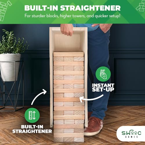 Games® Giant Tower Game with 3