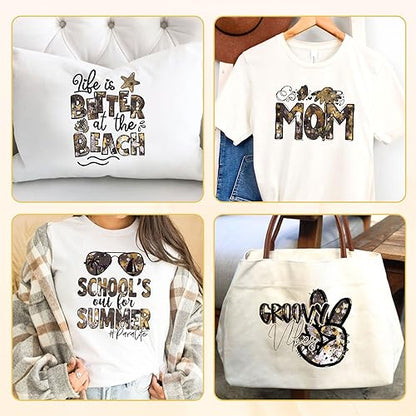 Black Gold Splash Heat Transfer Vinyl Roll