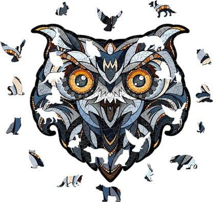 Eagle OWL S Wooden Jigsaw Puzzle