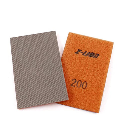 Diamond Abrasive Paper Sheets 200 Grit Diamond Sandpaper Nylon Back for Grinding Stone Glass Ceramic