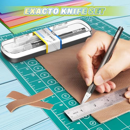 Exacto Knife 12 Pcs Exacto Knife Set with Case for Crafting (12 Count)