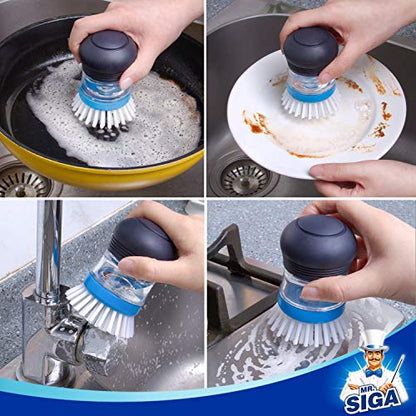 Soap Dispensing Palm Brush (2 Count)