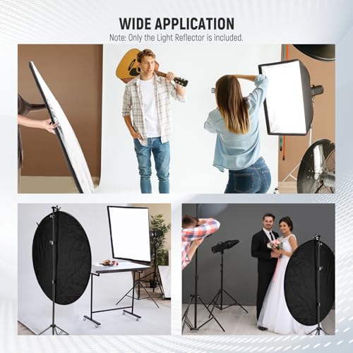 51 Inch 130 Centimeter Light Reflector Diffuser 5 in 1 Foldable