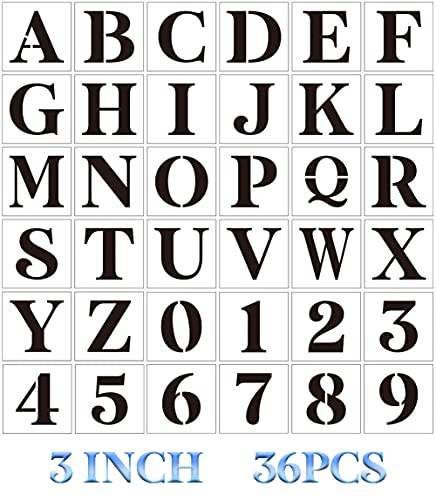 Letter Stencils for Painting 3" Alphabet Stencils