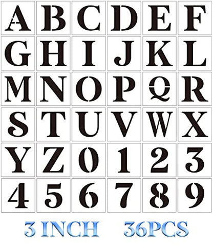 Letter Stencils for Painting 3" Alphabet Stencils
