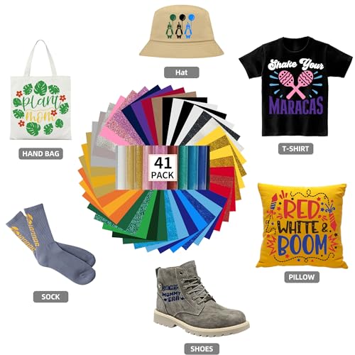 Heat Transfer Vinyl Glossy & Glitter Bundle