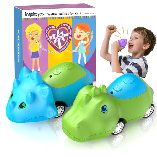 Walkie Talkies for Kids Rechargeable Dino Toy Cars 48H Playtime (2 Count)
