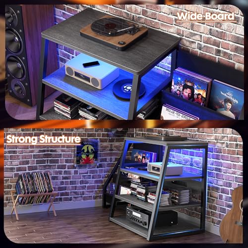 AV Media Stand with Outlets