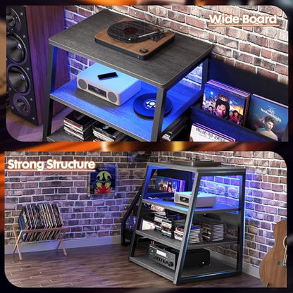 AV Media Stand with Outlets