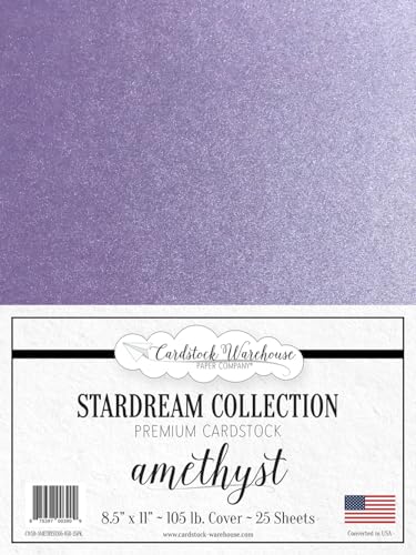 Cardstock Warehouse Stardream Amethyst Purple Cardstock Paper (25 Count)