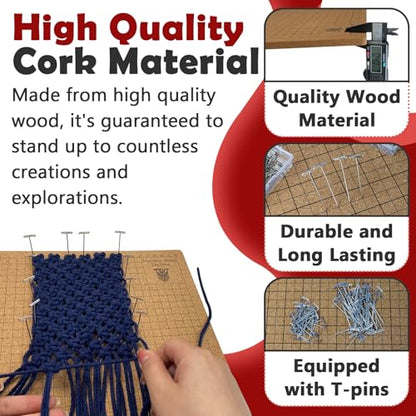 12×16 Inch Macrame Board and Pins Kit