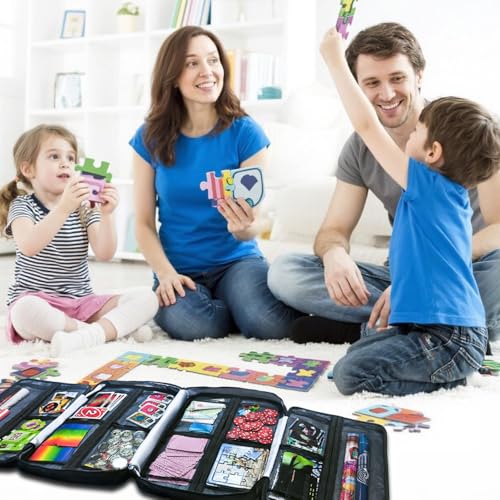 17 Pocket Board Game Organizer Carry Case