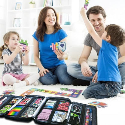 17 Pocket Board Game Organizer Carry Case