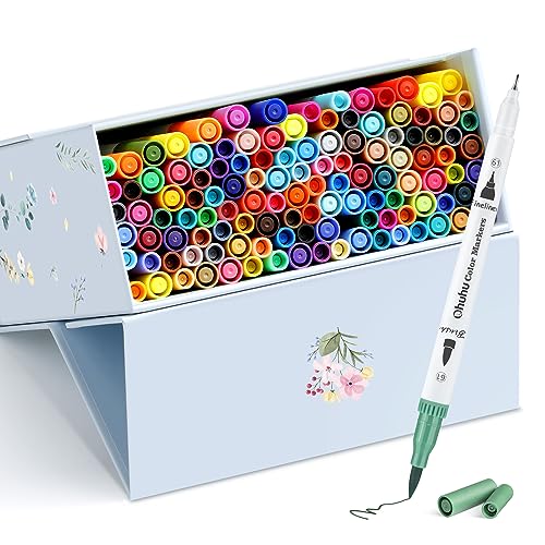 Adult Coloring Book Markers 120 Color Dual Tip Water (120 Count)