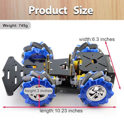 4WD Mecanum Wheel Smart Car Robot Chassis for Arduino R3 R4