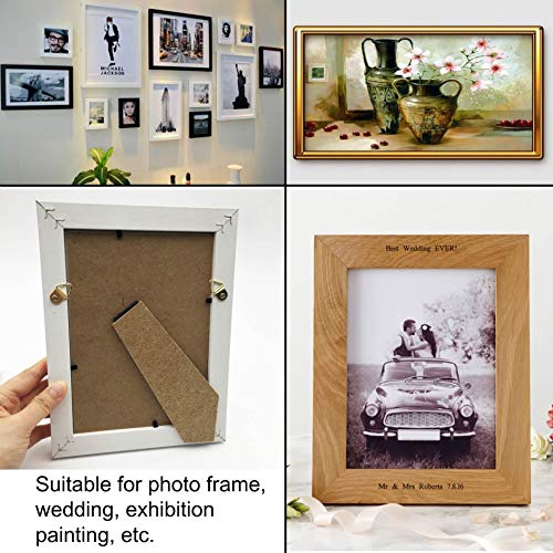 100 Pack Small Metal Triangle Ring Picture Hangers (100 Count)
