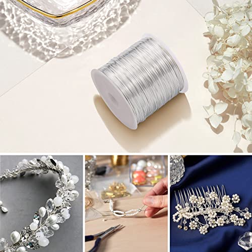 328FT 28 Gauge Craft Wire Jewelry Wire Copper Metal Wire for Jewelry Making