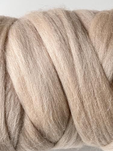 Colored Natural Wool roving