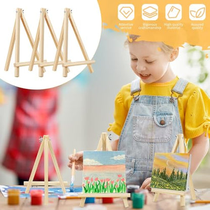 10PCS 9 Inch Wood Easels (10 Count)