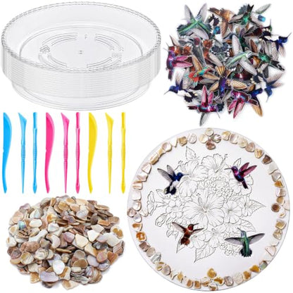 12 Kit DIY Stepping Stone Mold 10 Inch for Garden (12 Count)