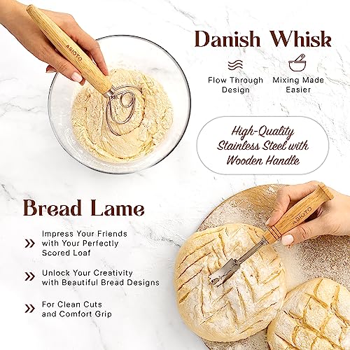 Banneton Baskets with Sourdough Bread Baking Supplies