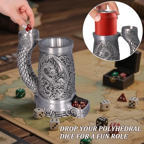 Dice Tower Mug Dice Rolling Tower with 7 PCS Dice Set