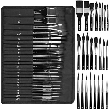 Watercolor Brushes Professional (24 Count)
