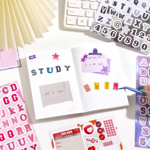 1000+ Pcs Alphabet Collage Sticker Book