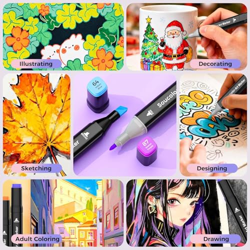 262 Colors Alcohol Markers (262 Count)
