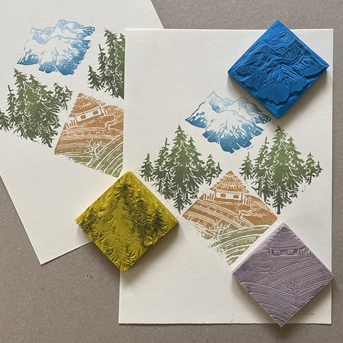 4Pcs 2" Rubber Carving Blocks (4 Count)