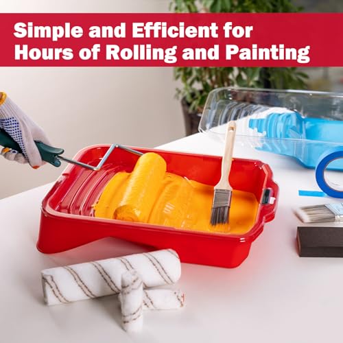 9 Inch Paint Tray 21 Pack with 20 Liners