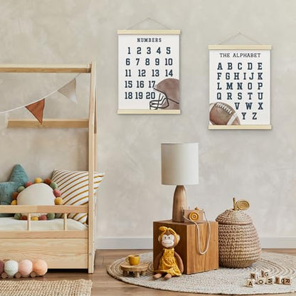 Numbers alphabet poster for Nursery Toddlers (2 Count)