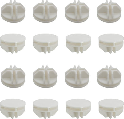 16 Pcs White Plastic Connector, Wire Grid Cube Connector for Modular Closet Storage Organizer and DIY Wire Cube Storage Unit