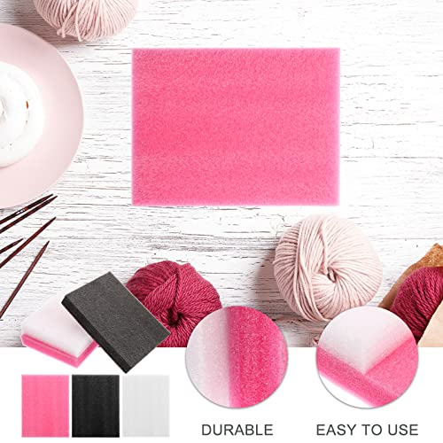 6 Pack Needle Felting Pads Pearl Cotton Foam Cushion 7.8X5.9X1.2 Inch Portable Work Surface for DIY Wool Felting Crafts