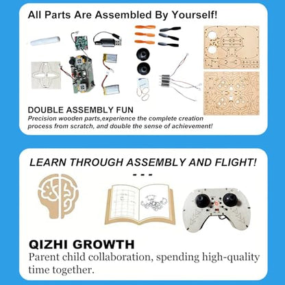 2026 New Diy Wooden Rc Drone Kit