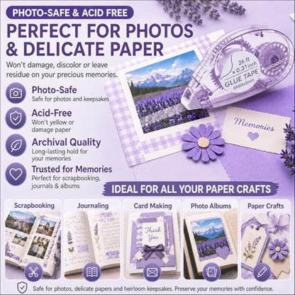 Glue Tape for Scrapbooking (4 Count)