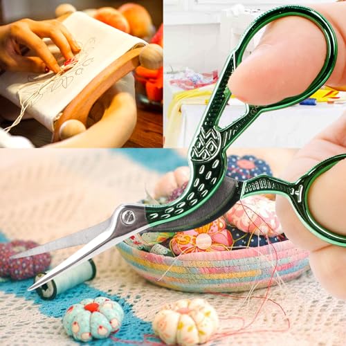 3.6" Small Crafting Shears with Leather Case for Embroidery
