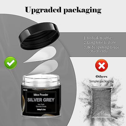 Silver Mica Powder Pigment