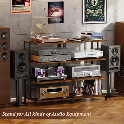 AV Media Stand with Power Strips