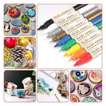 9 Count Oil Based Paint Pens