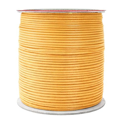 2mm Mustard Yellow Waxed Cord